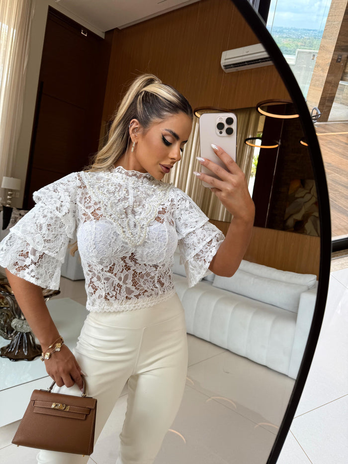 CROPPED LADY WHITE- Peça promocional sem troca