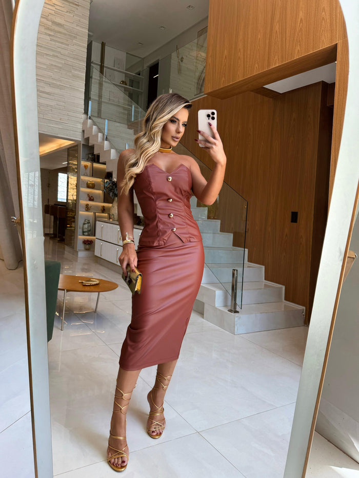 CONJUNTO MIDI KARINA MARROM