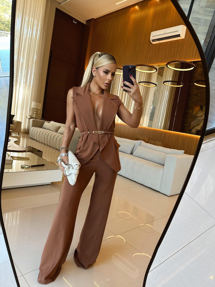 CONJUNTO DAFNE - MARROM