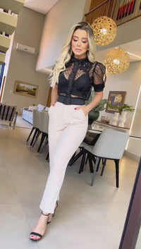 CROPPED CAMISA BLACK - PEÇA PROMOCIONAL SEM TROCA