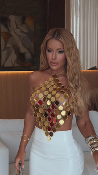 CROPPED GOLD LUXURY - ESPELHO