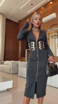VESTIDO MIDI MADEMOISELLE