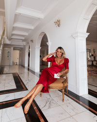 VESTIDO GLOSS GEOVANNA MARSALA