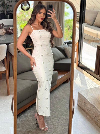 VESTIDO HELENA OFF CRISTAIS